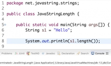 String Metotlarıyla İlgili Örnek Java Programları