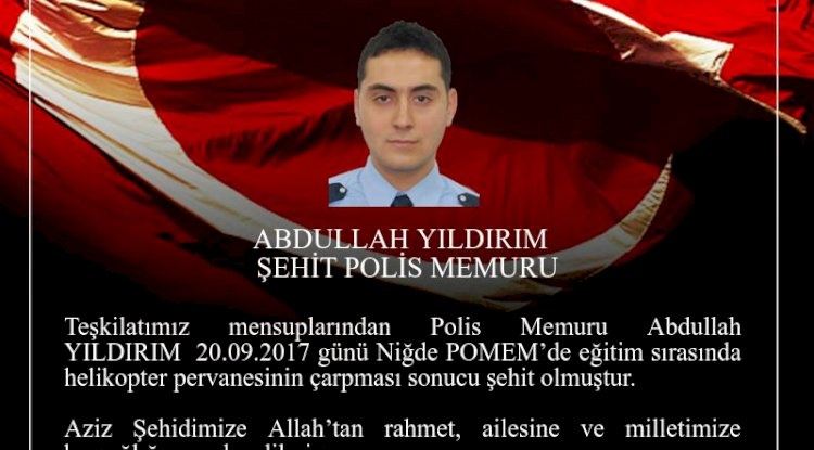 Şehit Polis Memuru Abdullah YILDIRIM
