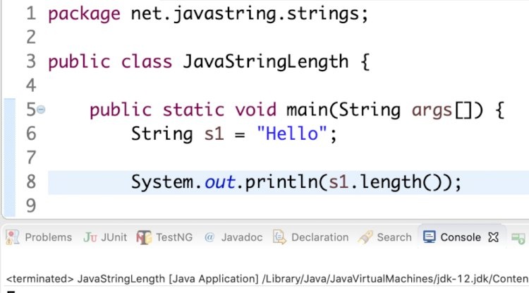 String Metotlarıyla İlgili Örnek Java Programları